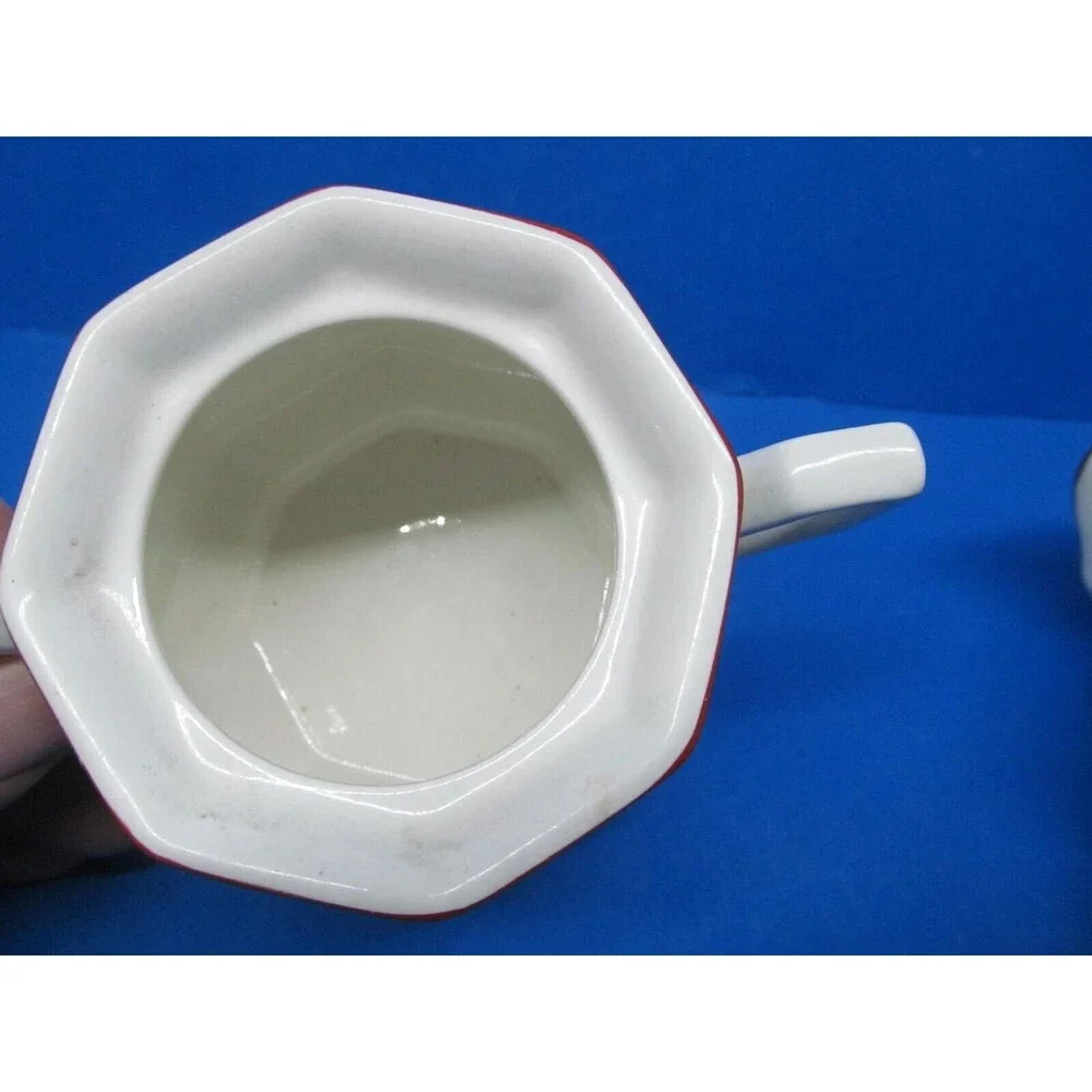 Adams Ironstone Vermont Covered Sugar Dish And Creamer Excellent Cond